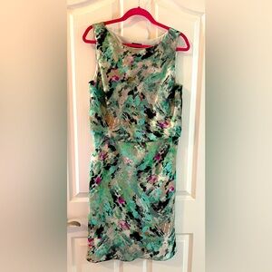 💙 4 for $40 💙 Ann Taylor Vibrant Green ‘Painting’ Dress